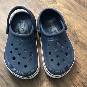 LIKE NEW Crocs Kids' Crocband Clog | Navy | Size 12